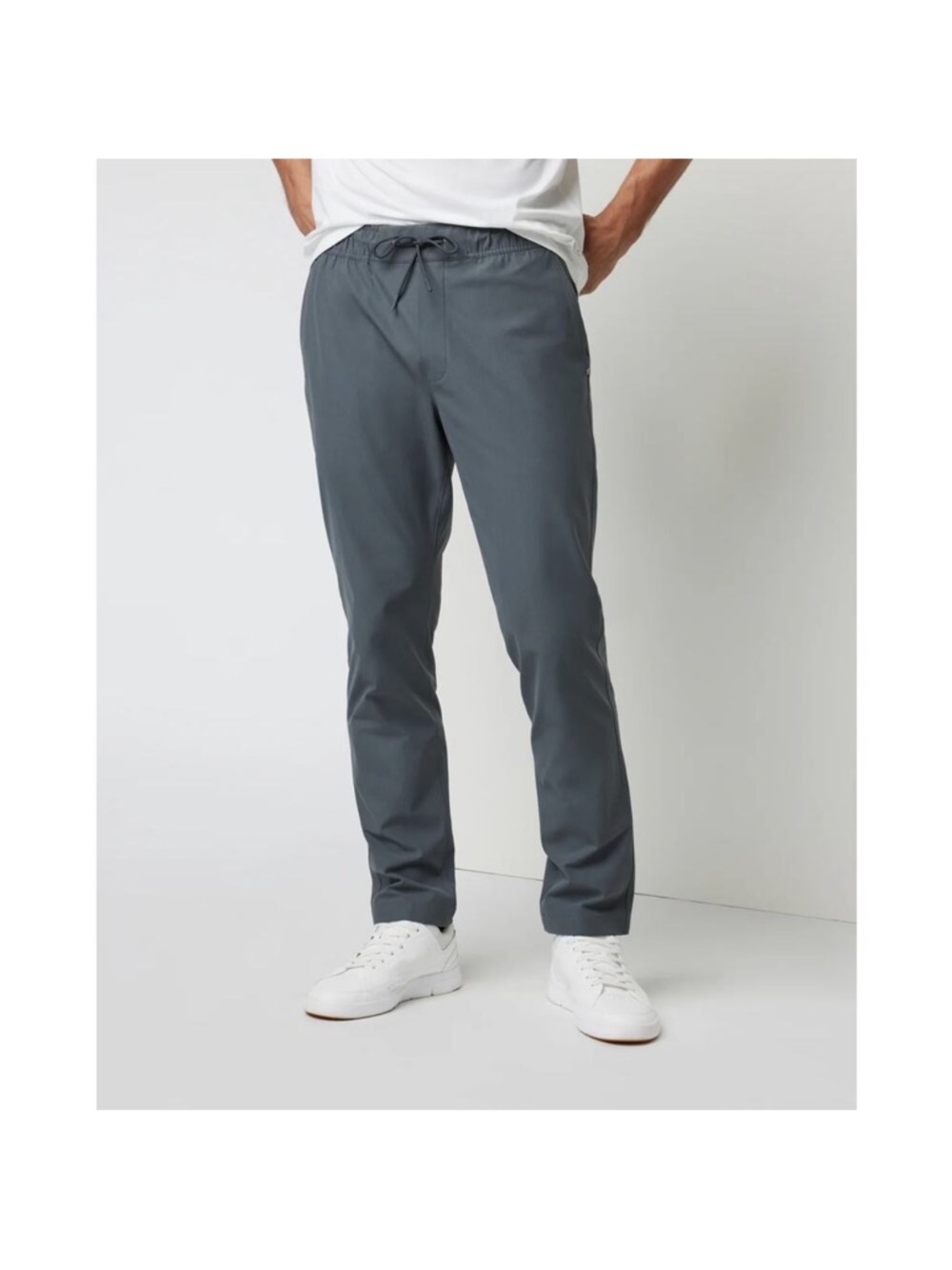Vuori Meta Elastic Waist Paints Size Large In Concrete Gray